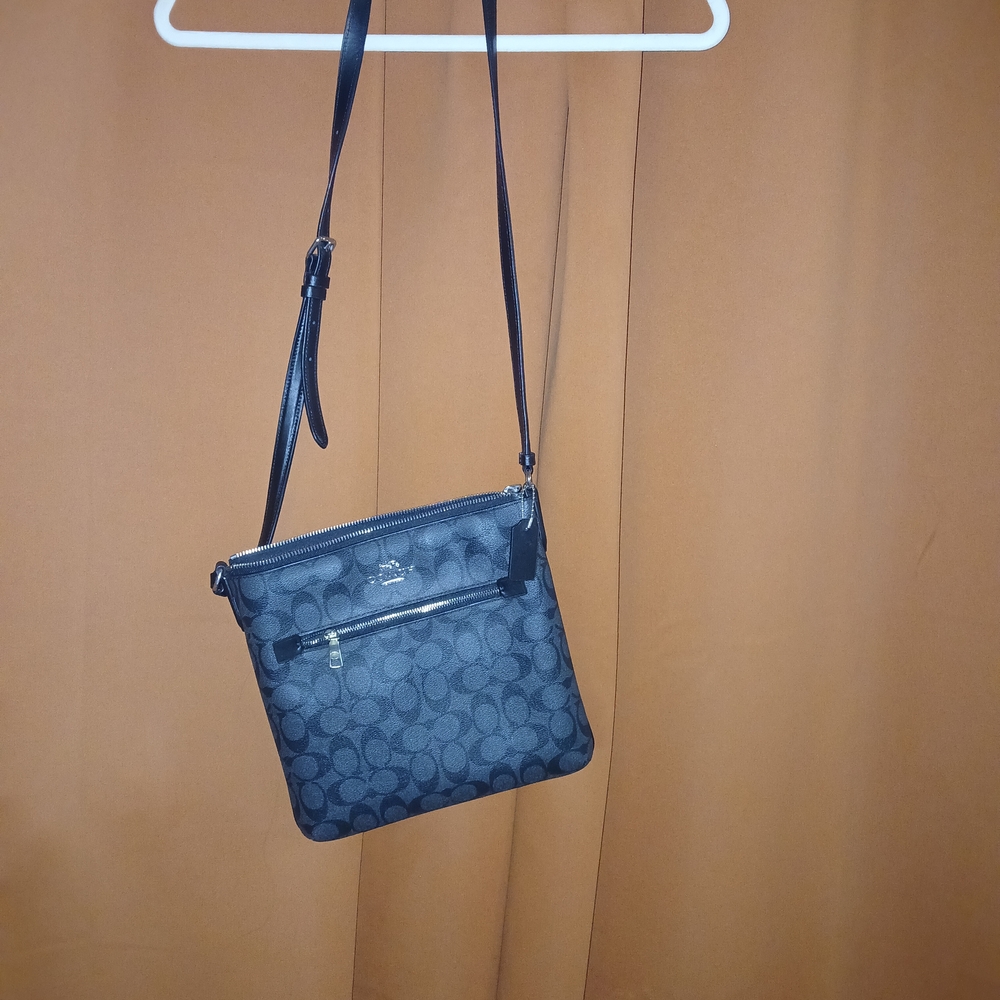 Coach Black and Gray Crossbody Bag